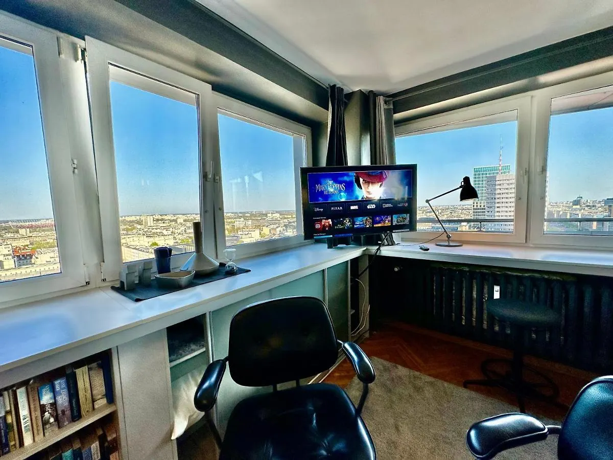 Super Apartament Grey Centrum 2X Metro Fast Wifi 300 Mbs Netflix Appletv Smarttv Spotify Panorama Miasta Varsavia 0*,