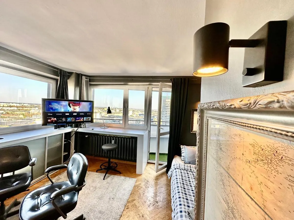 Appartamento Super Apartament Grey Centrum 2X Metro Fast Wifi 300 Mbs Netflix Appletv Smarttv Spotify Panorama Miasta Varsavia