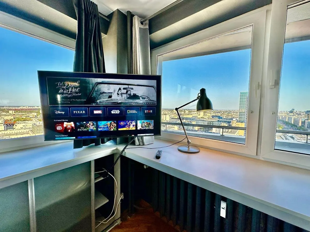 Lejlighed Super Apartament Grey Centrum 2X Metro Fast Wifi 300 Mbs Netflix Appletv Smarttv Spotify Panorama Miasta Warszawa